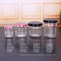 Free sample small 50ml honey square glass jar with jam jars with metal lids